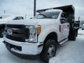 2017 Oxford White Ford F350 Super Duty XL Regular Cab 4x4 Dump Truck  photo #1