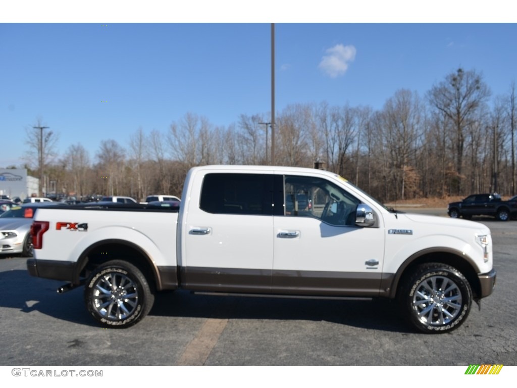 2017 F150 King Ranch SuperCrew 4x4 - Oxford White / Limited Black/Mojave photo #2