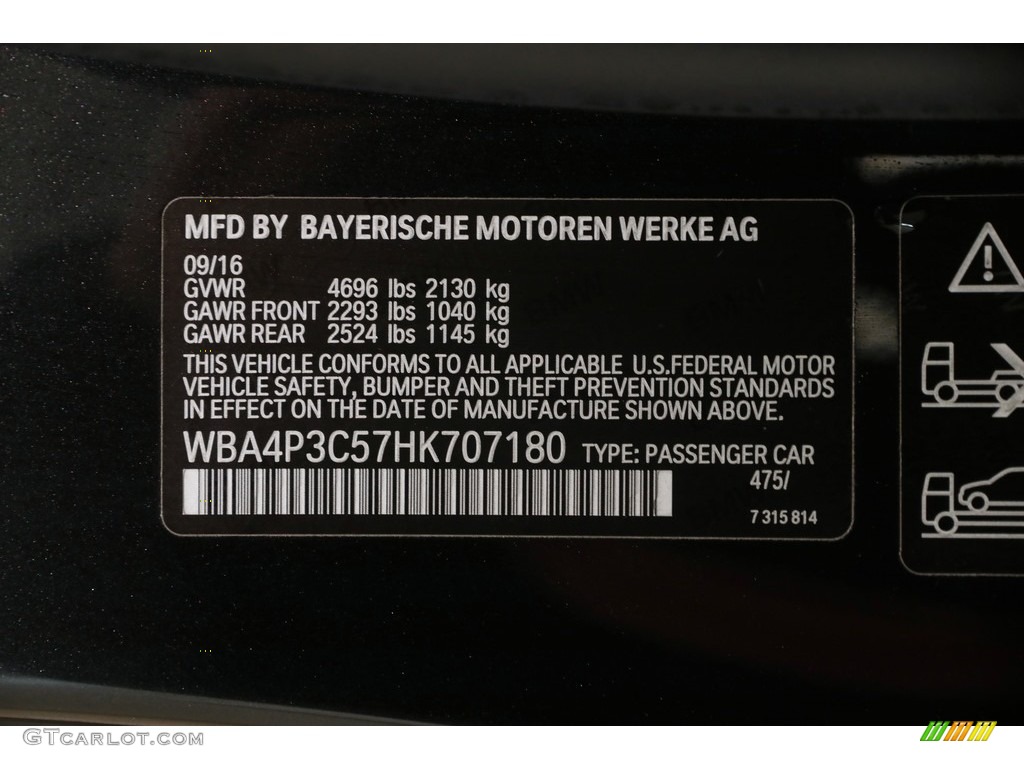 2017 4 Series 440i xDrive Coupe - Black Sapphire Metallic / Black photo #26