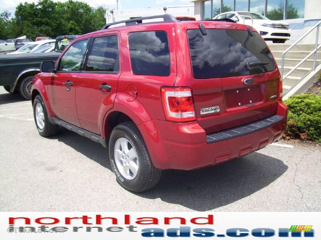 2009 Escape XLT 4WD - Sangria Red Metallic / Stone photo #2