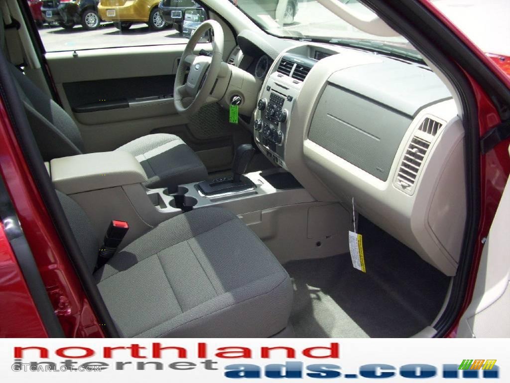 2009 Escape XLT 4WD - Sangria Red Metallic / Stone photo #17