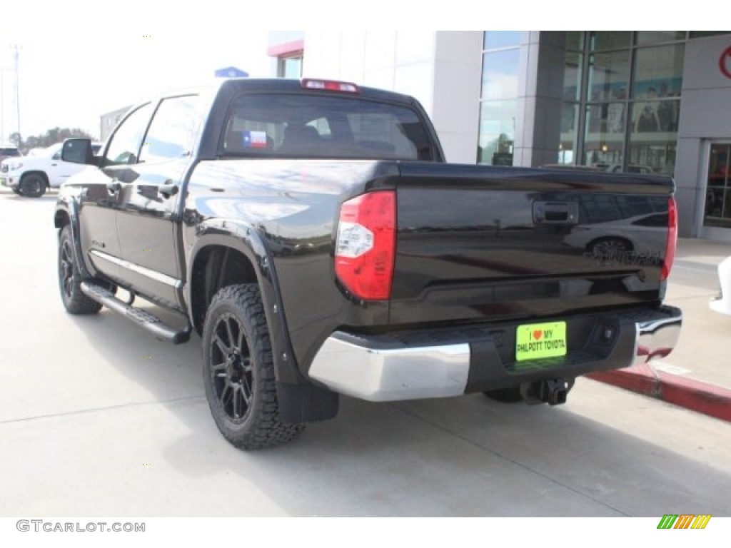 2018 Tundra SR5 CrewMax 4x4 - Midnight Black Metallic / Black photo #6