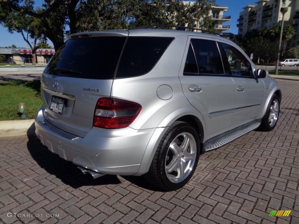 2008 ML 63 AMG 4Matic - Iridium Silver Metallic / Ash Grey photo #5