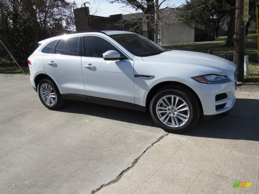 2018 F-PACE 25t AWD Prestige - Yulong White Metallic / Ebony photo #1