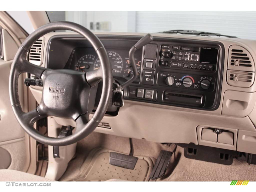 1999 Sierra 1500 SLE Extended Cab 4x4 - Topaz Gold Metallic / Oak photo #7
