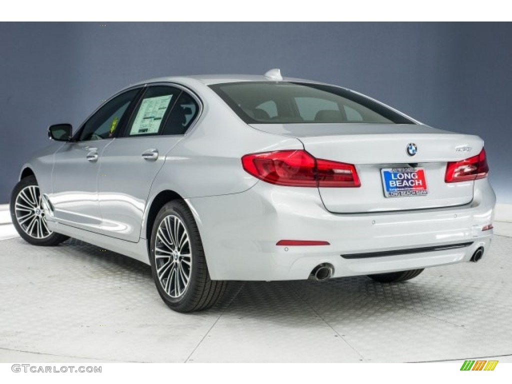 2018 5 Series 530i Sedan - Glacier Silver Metallic / Black photo #4