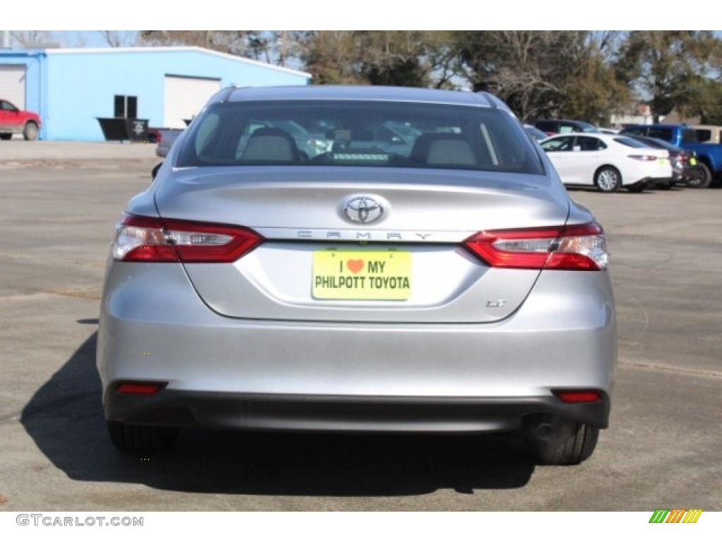 2018 Camry LE - Celestial Silver Metallic / Ash photo #7