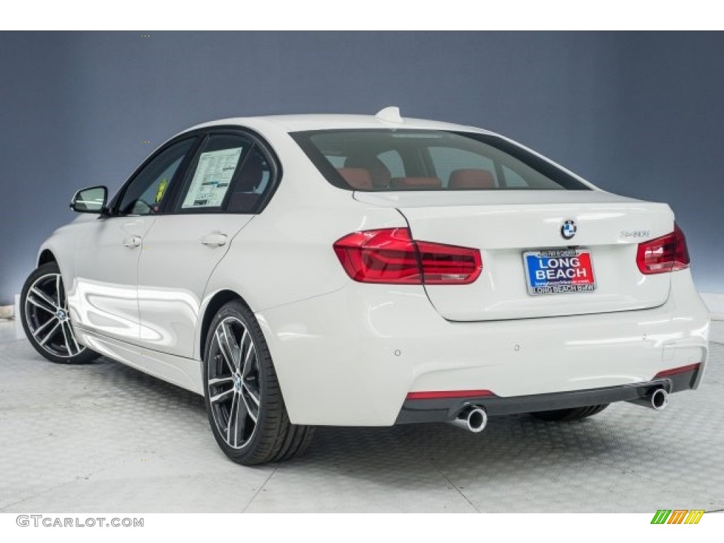 2018 3 Series 340i Sedan - Alpine White / Coral Red photo #3