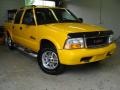 2002 Flame Yellow GMC Sonoma SLS Crew Cab 4x4  photo #3