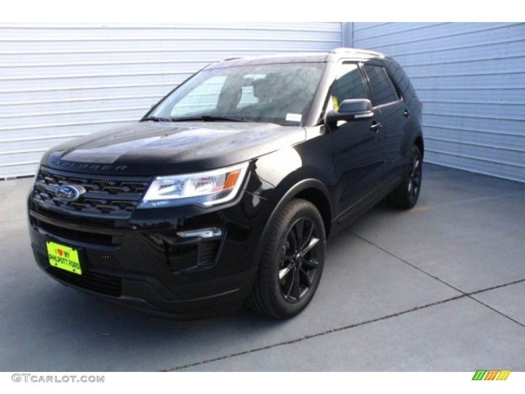 2018 Explorer XLT - Shadow Black / Ebony Black photo #3
