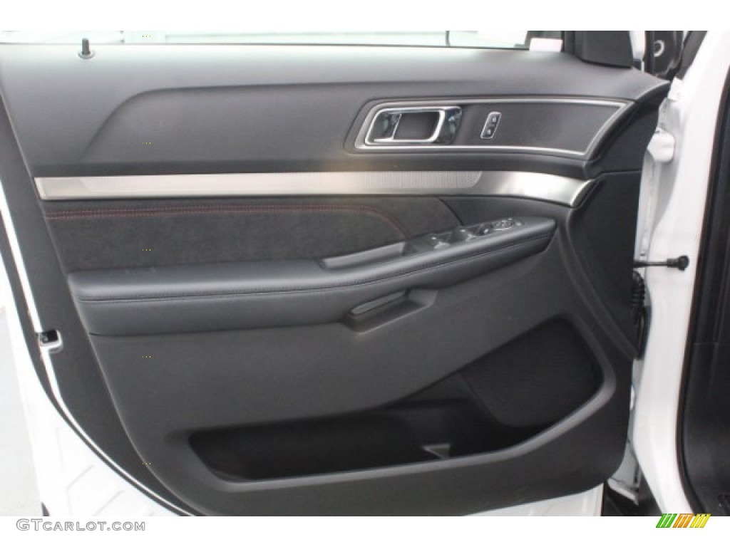 2018 Explorer XLT - White Platinum / Ebony Black photo #13