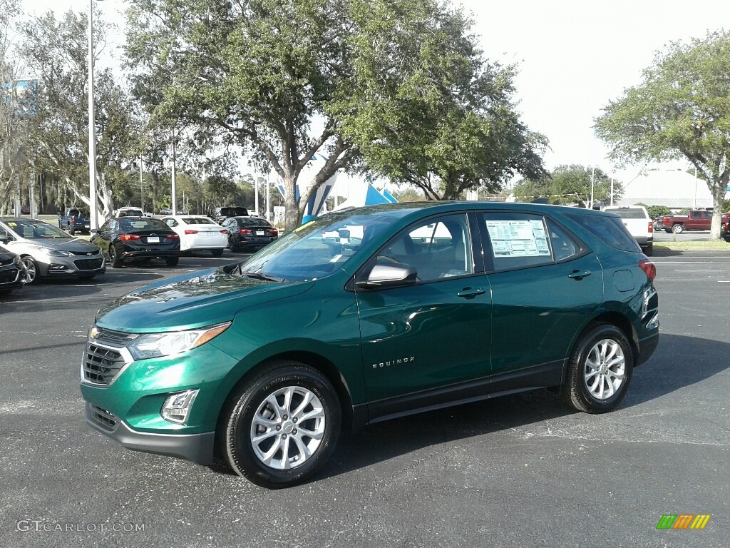 2018 Equinox LS - Ivy Metallic / Medium Ash Gray photo #1