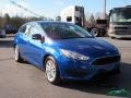 2018 Lightning Blue Ford Focus SE Hatch  photo #7