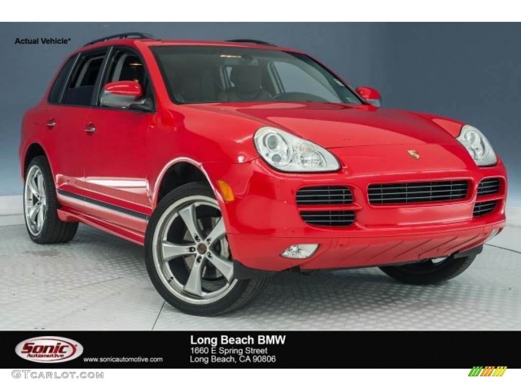 2006 Cayenne S Titanium - Pure Red / Black photo #1