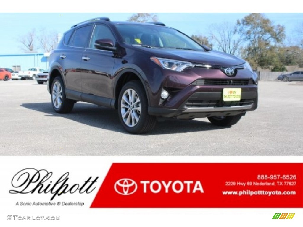 2018 RAV4 Limited - Black Current Metallic / Black photo #1