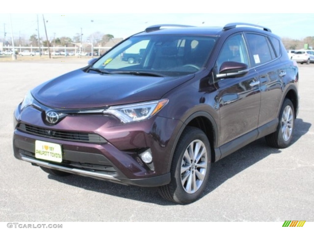 2018 RAV4 Limited - Black Current Metallic / Black photo #3