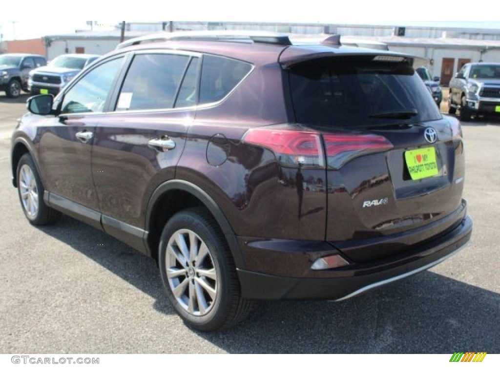 2018 RAV4 Limited - Black Current Metallic / Black photo #6