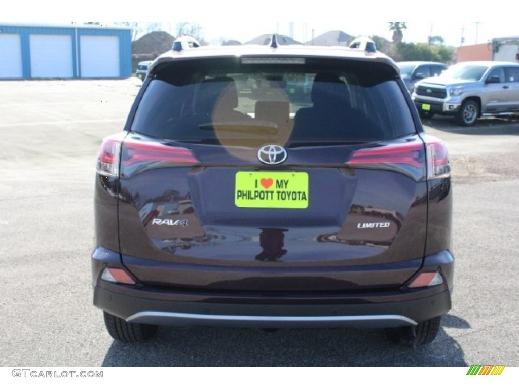 2018 RAV4 Limited - Black Current Metallic / Black photo #7