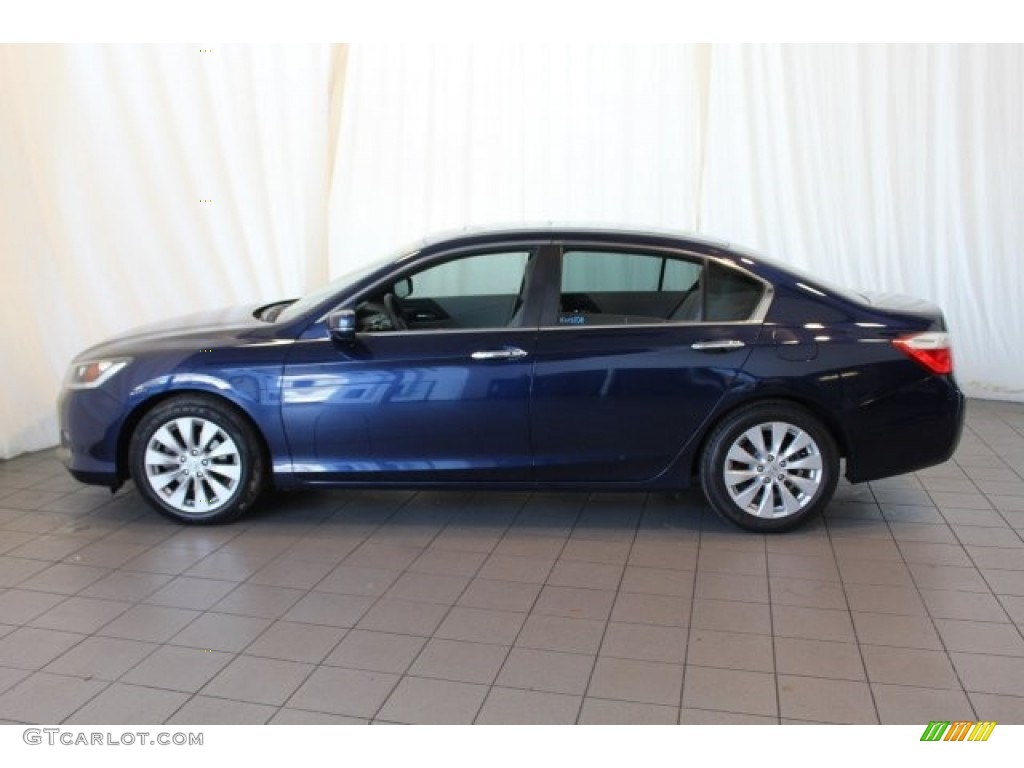2014 Accord EX Sedan - Obsidian Blue Pearl / Gray photo #5