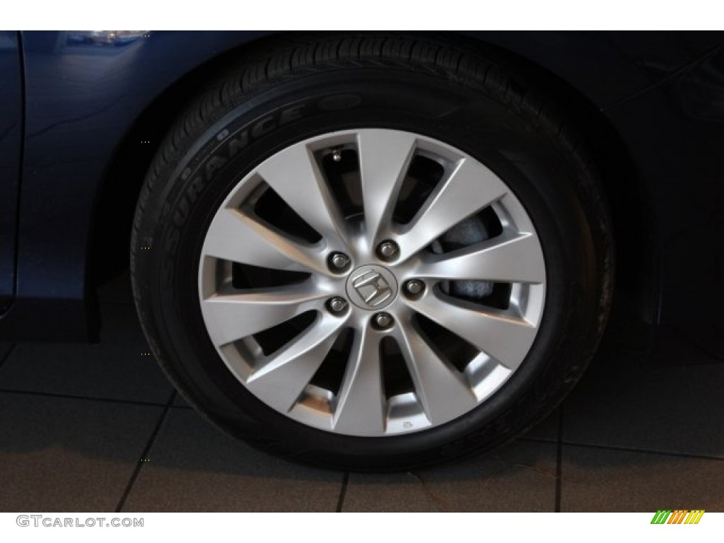 2014 Accord EX Sedan - Obsidian Blue Pearl / Gray photo #8