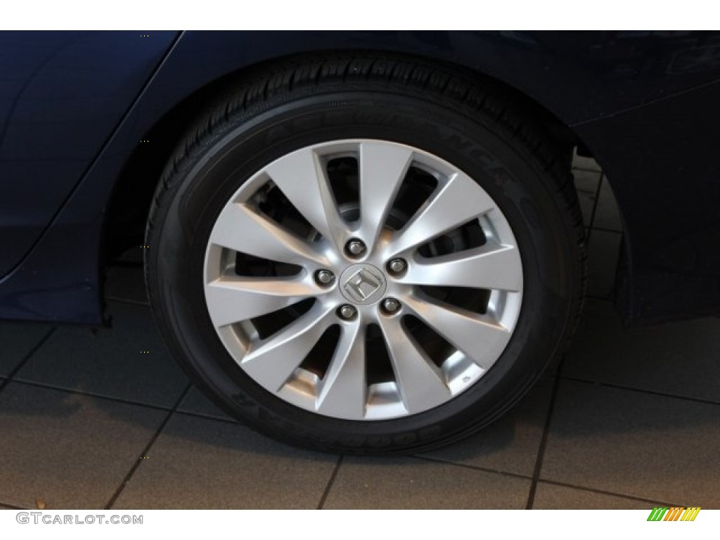 2014 Accord EX Sedan - Obsidian Blue Pearl / Gray photo #10