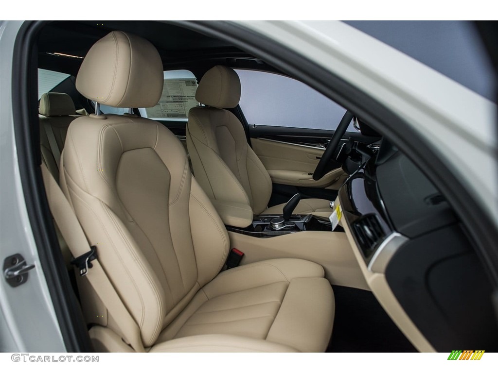Canberra Beige/Black Interior 2018 BMW 5 Series 530i Sedan Photo #124763156