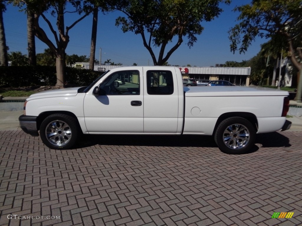 2007 Silverado 1500 Classic LS Extended Cab - Summit White / Dark Charcoal photo #41