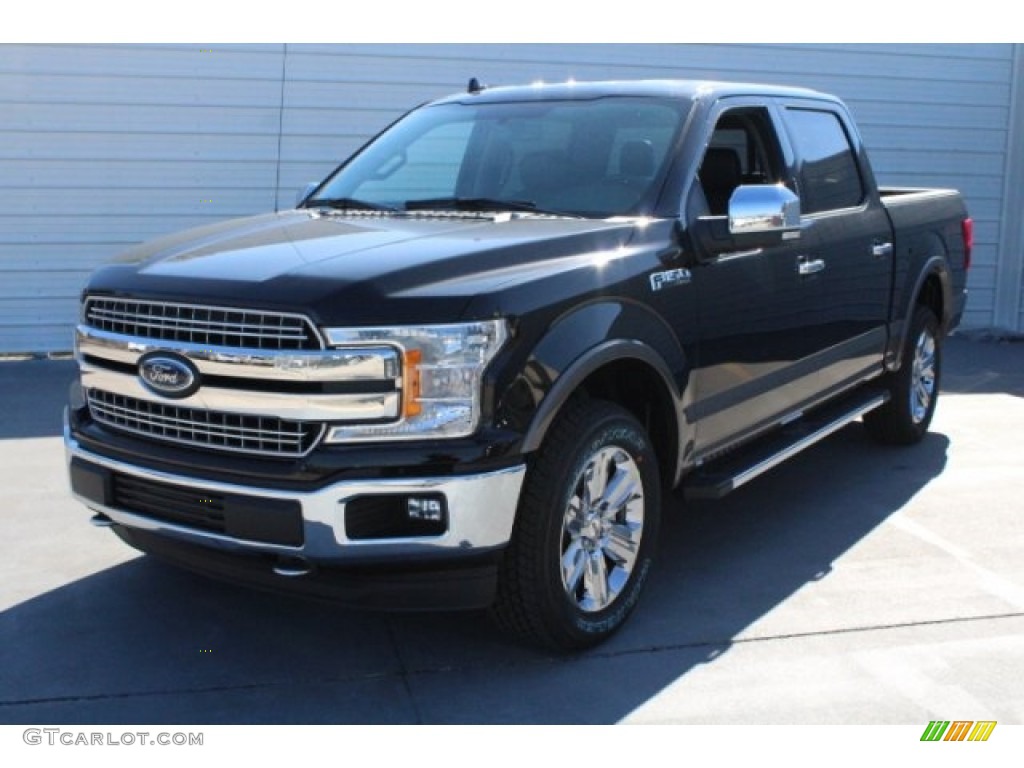 2018 F150 Lariat SuperCrew 4x4 - Shadow Black / Black photo #3