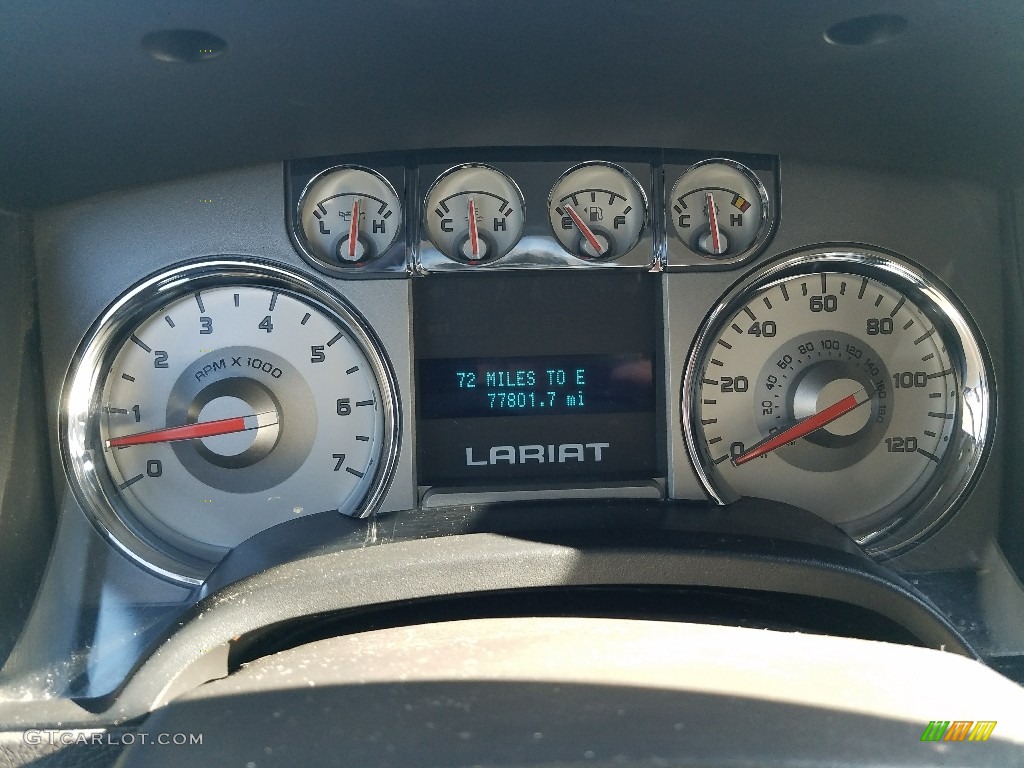 2010 F150 Lariat SuperCab 4x4 - Red Candy Metallic / Black photo #25