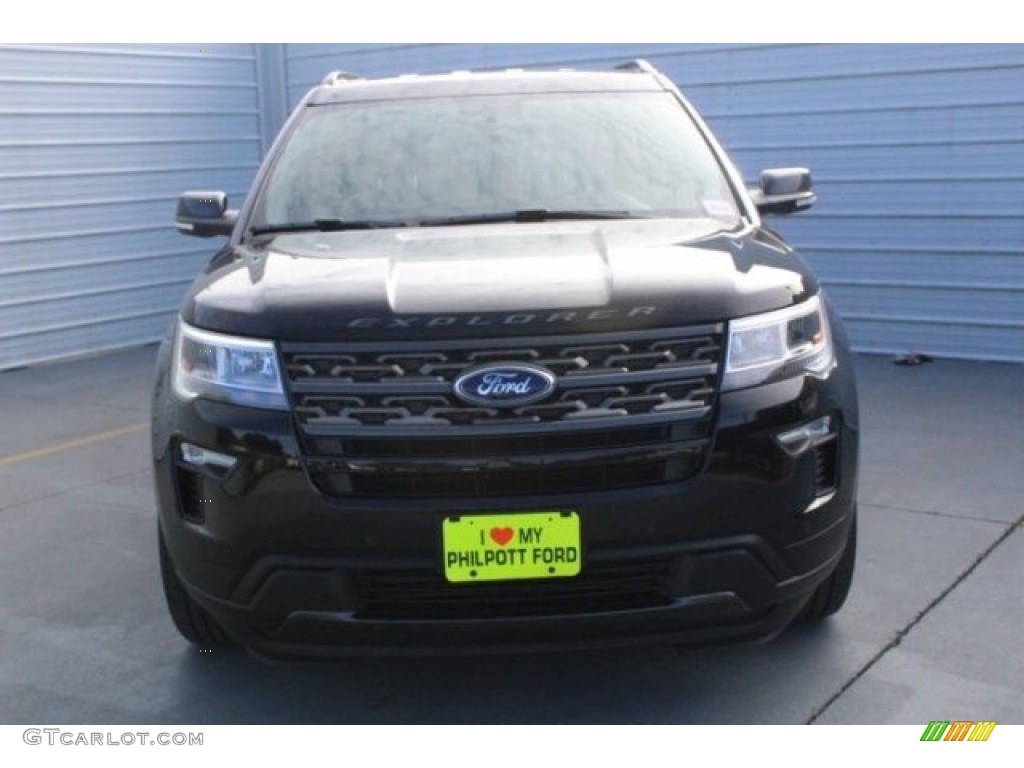 2018 Explorer XLT - Shadow Black / Ebony Black photo #2
