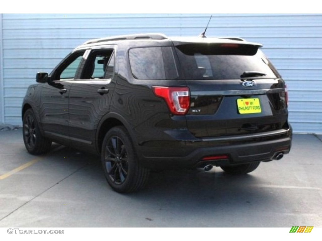 2018 Explorer XLT - Shadow Black / Ebony Black photo #6