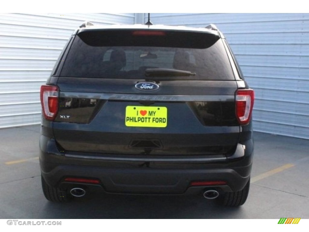 2018 Explorer XLT - Shadow Black / Ebony Black photo #7