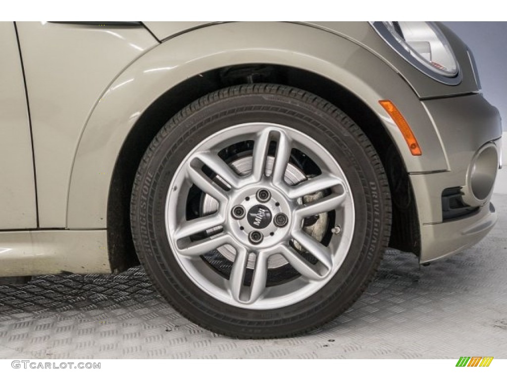 2011 Cooper Convertible - Sparkling Silver Metallic / Gravity Polar Beige Leather photo #8