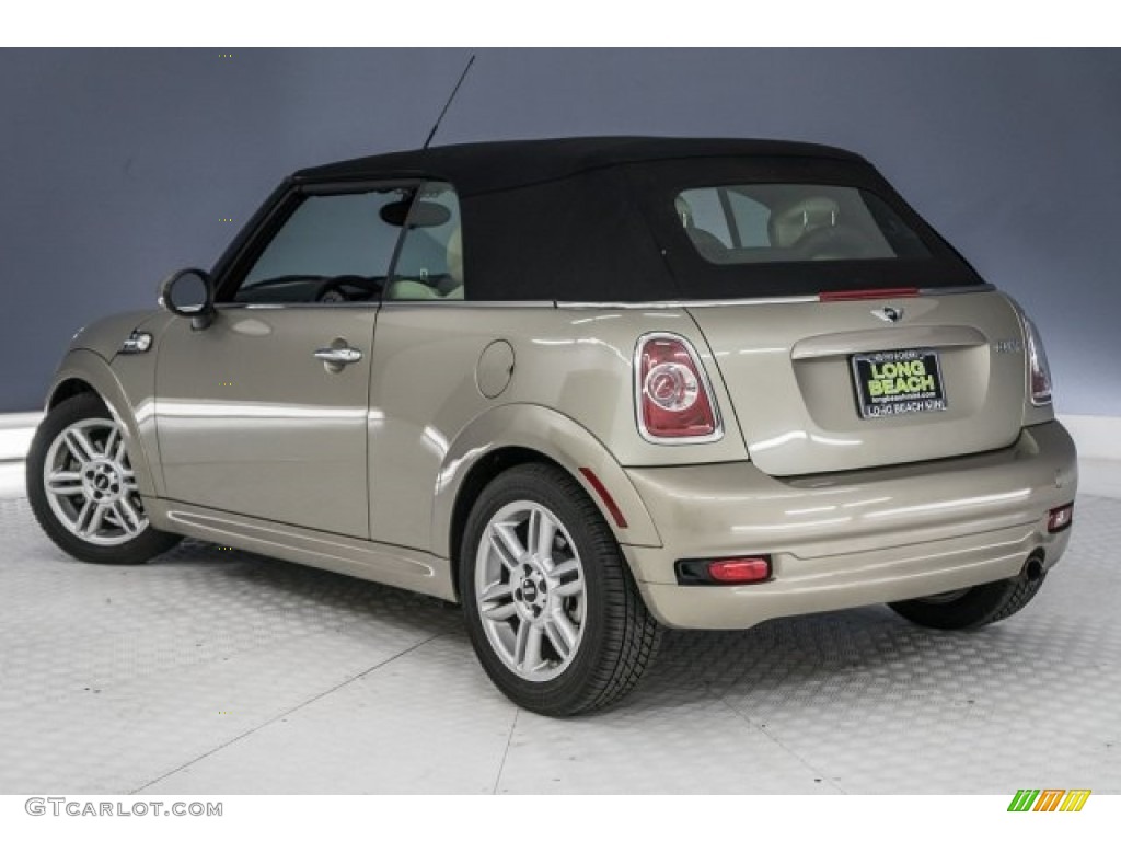 2011 Cooper Convertible - Sparkling Silver Metallic / Gravity Polar Beige Leather photo #12