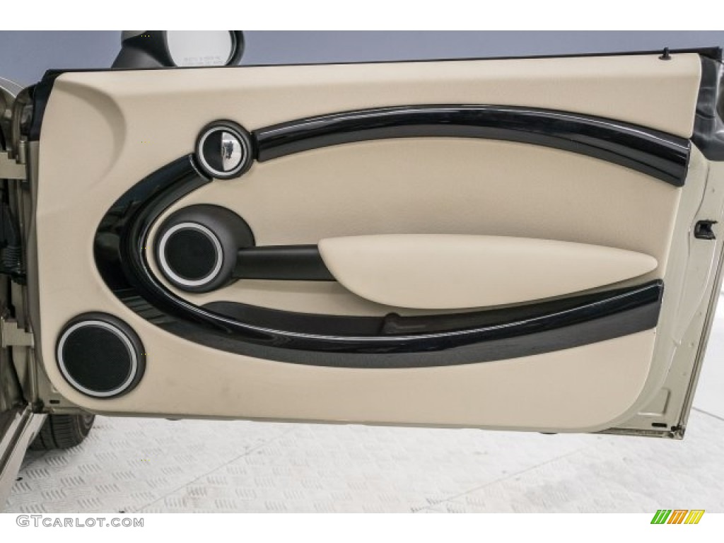 2011 Cooper Convertible - Sparkling Silver Metallic / Gravity Polar Beige Leather photo #22