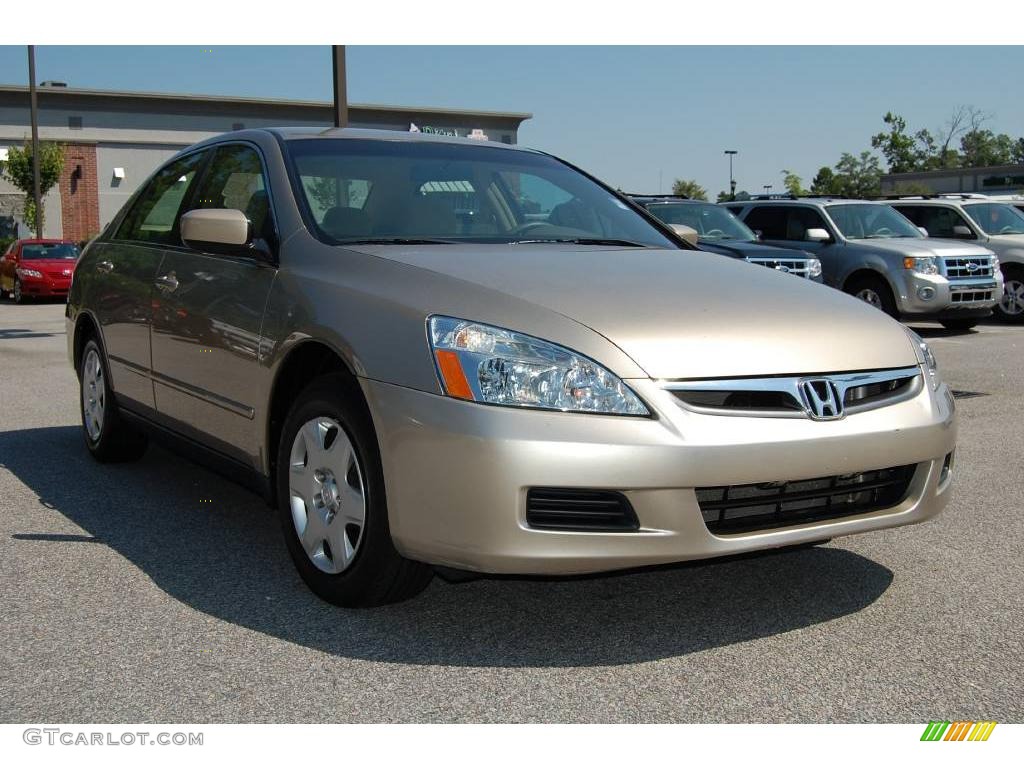 2007 Accord LX Sedan - Desert Mist Metallic / Ivory photo #1