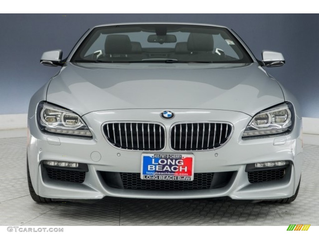 2015 6 Series 640i Convertible - Glacier Silver Metallic / Black photo #2