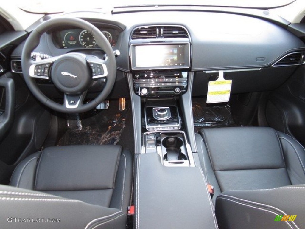 2018 Jaguar F-PACE 30t AWD R-Sport Ebony Dashboard Photo #124775163