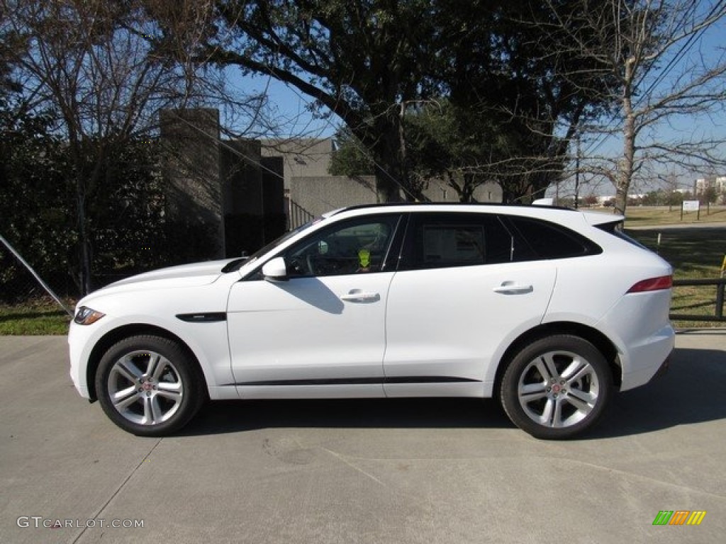 Fuji White 2018 Jaguar F-PACE 30t AWD R-Sport Exterior Photo #124775292