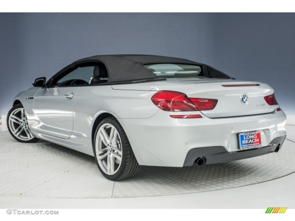 2015 6 Series 640i Convertible - Glacier Silver Metallic / Black photo #10