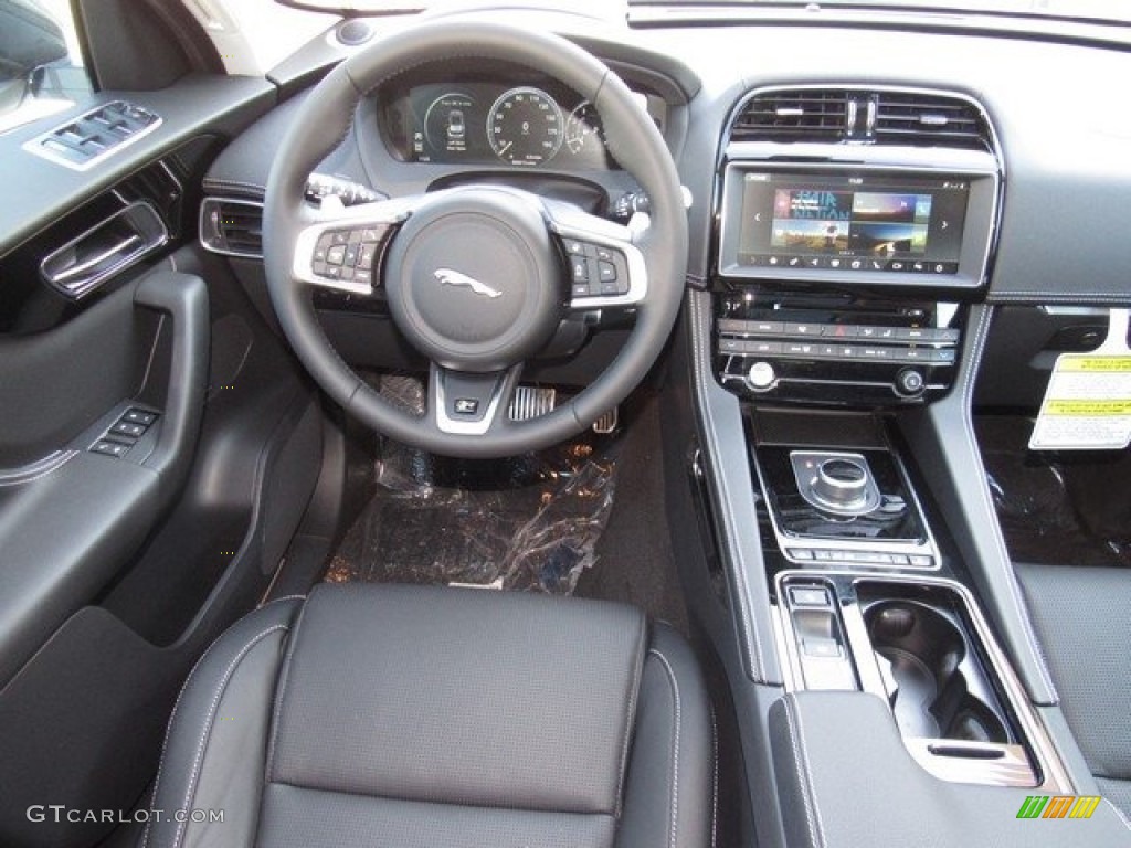 2018 Jaguar F-PACE 30t AWD R-Sport Ebony Dashboard Photo #124775328