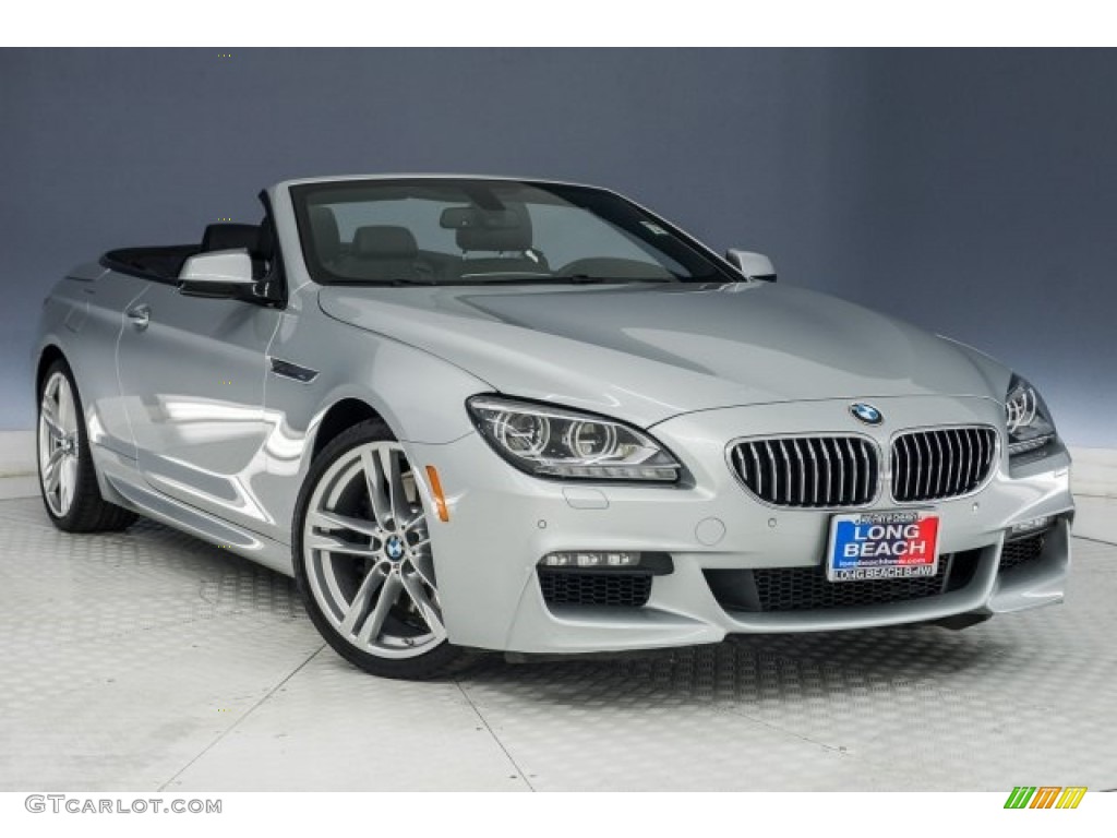 2015 6 Series 640i Convertible - Glacier Silver Metallic / Black photo #12