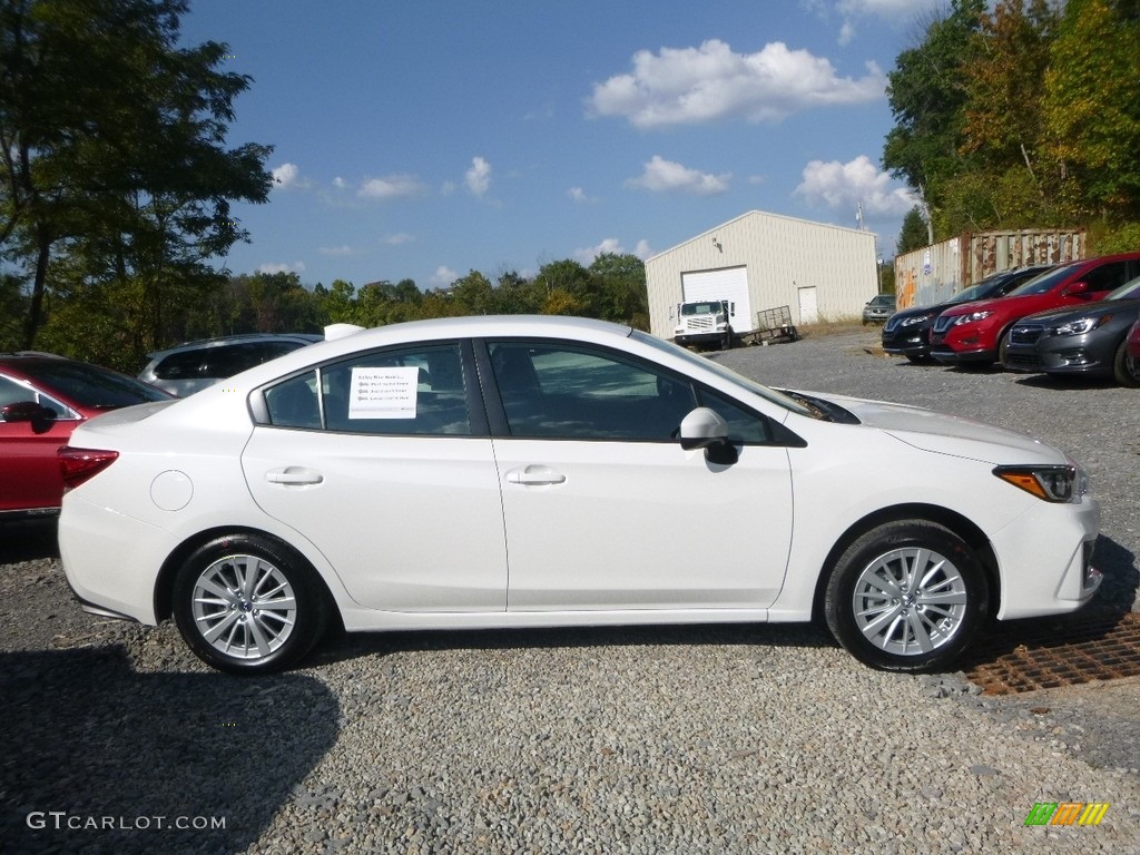 Crystal White Pearl 2018 Subaru Impreza 2.0i Premium 4-Door Exterior Photo #124776150