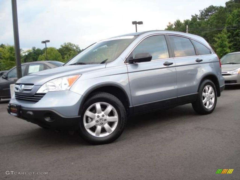 2008 CR-V EX 4WD - Glacier Blue Metallic / Gray photo #2