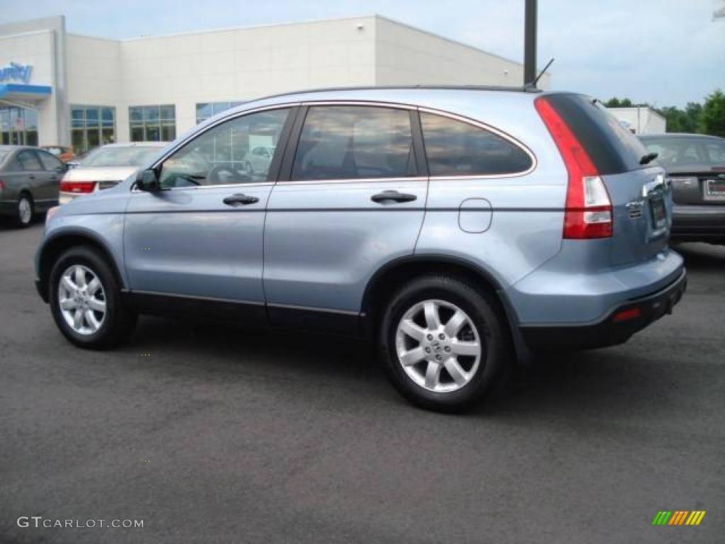 2008 CR-V EX 4WD - Glacier Blue Metallic / Gray photo #3