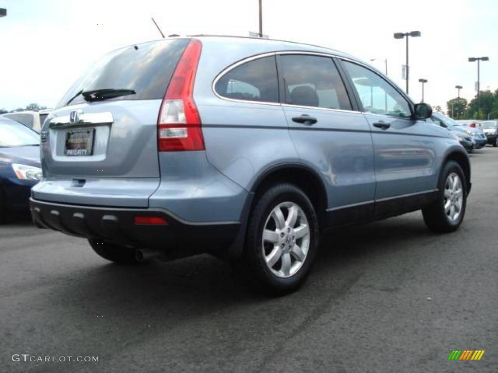 2008 CR-V EX 4WD - Glacier Blue Metallic / Gray photo #6