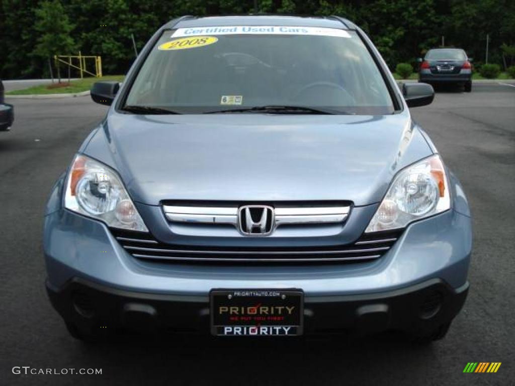 2008 CR-V EX 4WD - Glacier Blue Metallic / Gray photo #9