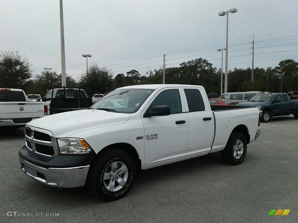 2018 1500 Tradesman Quad Cab - Bright White / Black/Diesel Gray photo #1