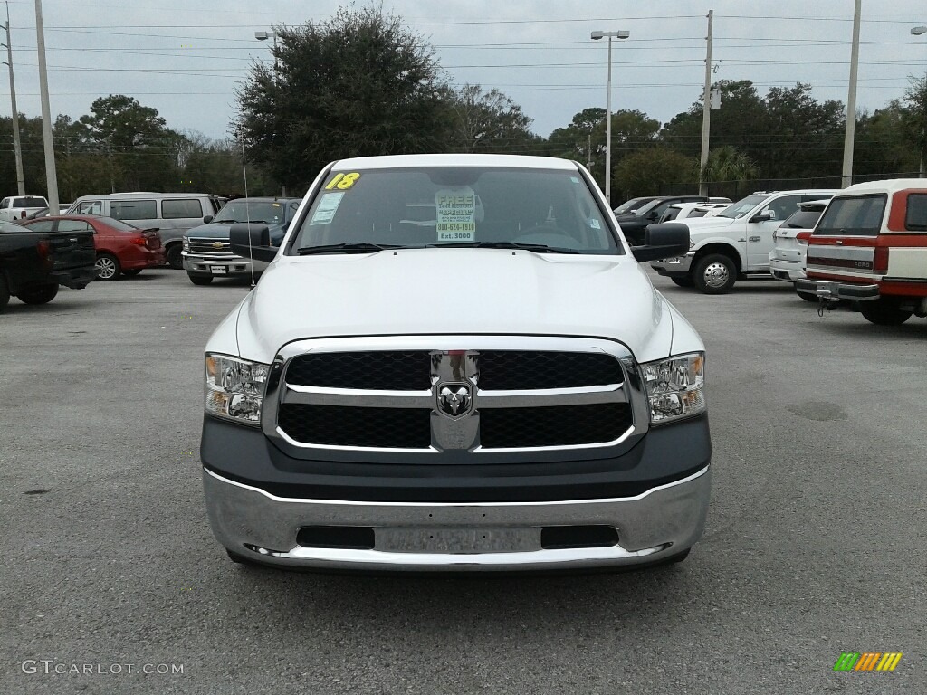 2018 1500 Tradesman Quad Cab - Bright White / Black/Diesel Gray photo #7