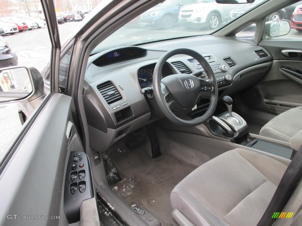 2008 Civic LX Sedan - Borrego Beige Metallic / Gray photo #11